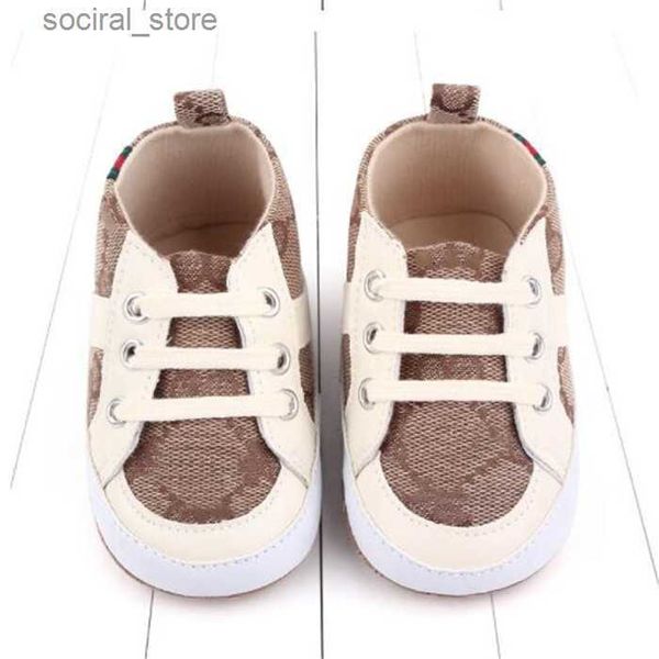 First Walkers Designer premiers marcheurs nouveau-né bébé chaussures infantile fille garçon unisexe toile chaussures à semelles souples berceau chaussures enfant en bas âge enfants baskets L240402