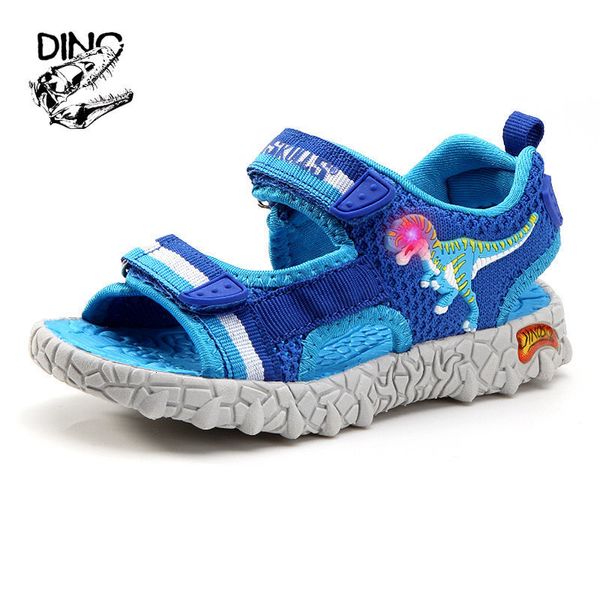 First Walkers DINO Enfants Sandales d'été 2023 TREX LED Chaussures d'éclairage pour 4Y Enfants Garçons Bout Ouvert Plage Confortable Antidérapant 230424