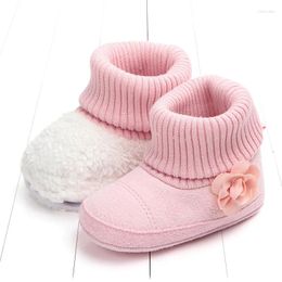 First Walkers Dogeek Fashion EST Hiver Baby Chaussures chaudes Boots Coton Small Flower 0-1 ans en gros 0757-1