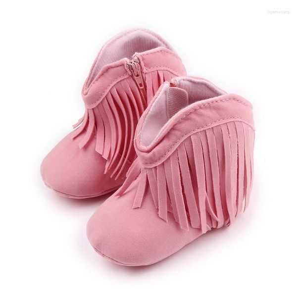 Primeros caminantes EBainel Baby Girls Boots Zapatos Borlas cálidas Borns Moda Nieve Niño Sólido Fringe Botines de invierno