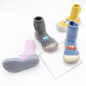 Eerste wandelaars elastische baby binnenschoenen cartoon peuter zachte baby casual