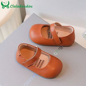 First Walkers Enfant First Walkers Solid Soft Baby Leather Shoes For Birthday Wedding Party Fashion 0-3 Years Kids Casual Flats Shoes 230227