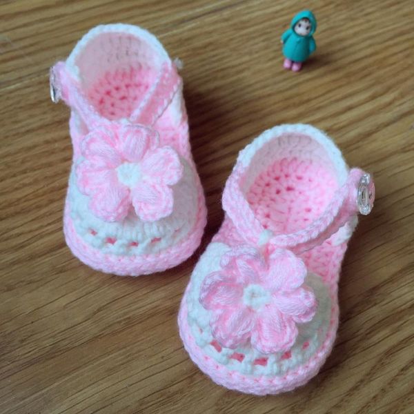 First Walkers Chaussures exclusives faites à la main Beautiful Princess Custom Cotton Baby ShoesFirst