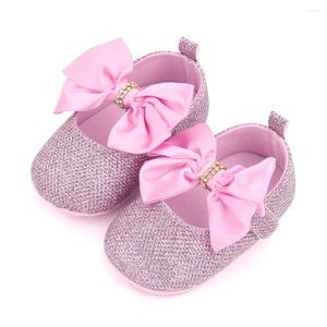 Premiers marcheurs mode bébé fille chaussures rose Bling strass né infantile chaussures enfant en bas âge Mary Jane appartements pour 1 an cadeau de poupée chrétienne