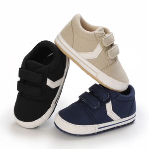 Eerste wandelaars Mode geboren babyschoenen jongens en meisjes katoen casual sneakers zachte zool antislip peuter 230829