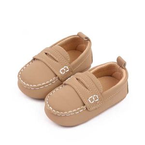 First Walkers Fashion Leather Infant Crib schoenen voor babyjongens Loafers pasgeboren schoenen peuter zachte zool anti-slip mocassins 1 jaar oude items Q240525