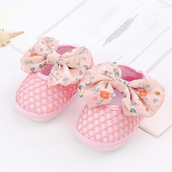 Primeros caminantes Moda Otoño Infantil Niñas Princesa Zapatos para bebé Aprendizaje Caminando Dulce Cuna con suela suave 0-12 meses