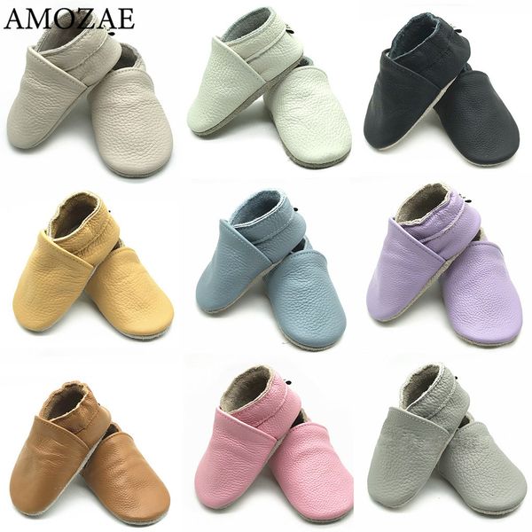 Primeros caminantes Zapatos de bebé de cuero genuino, zapatos de bebé de verano, mocasines, zapatos de bebé de suela blanda para primeros pasos 230407