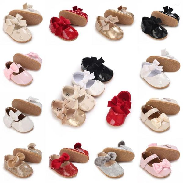 Premiers marcheurs HAIZHIW 0-18M Bébé PU Cuir Garçon Fille Mocassins Moccs Chaussures Bow Fringe Caoutchouc Semelle Antidérapante Chaussures Berceau