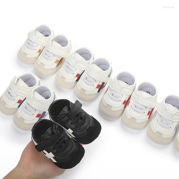 Zapatillas de deporte para primeros pasos para bebés, zapatos de calidad para niños pequeños, suela de goma antideslizante, tamaño de nacimiento 11-13cm para 1-12M