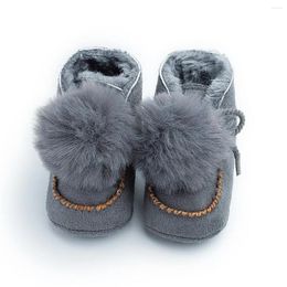 Bottes chaudes en coton pour bébés filles et garçons, chaussures décontractées, mignonnes, antidérapantes, semelle souple, automne et hiver