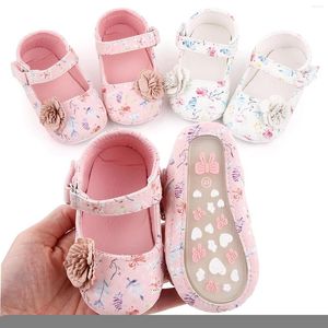 Semelle intérieure pour premiers pas 11-13cm, chaussures d'été pour petites filles, semelle de marche plate en caoutchouc souple antidérapante pour bébés filles, rose pour enfants