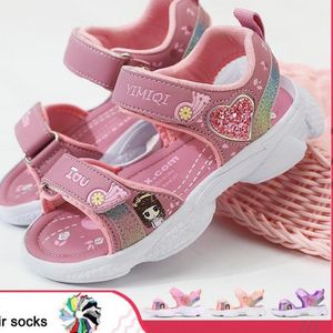 First Walkers Kids Girls Sandalen zachte prinses lichtgewicht glanzende print babyschoenen comfortabel zomer 230411