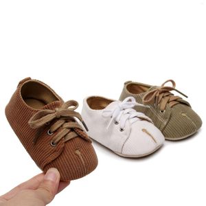 Primeros caminantes, zapatos suaves de estilo coreano para bebés, moda informal con cordones para niños, calzado de fiesta para niños pequeños, primavera y otoño