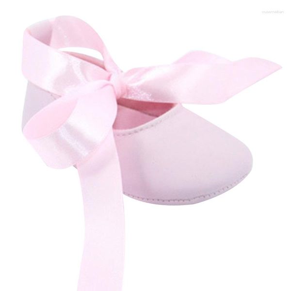 Premiers marcheurs Belle rose bébé filles chaussures nourrissons ruban bowknot ballerine chaussons mode princesse née