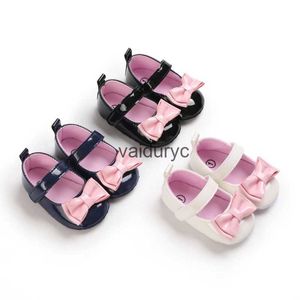 Premiers marcheurs nouveaux 0-18 mois nouveau-nés bébé fille rose kahaki blanc pu cuir princesse chaussures bowknot h240506