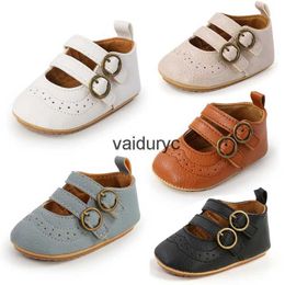 Babyschoenen Nieuwe Baby Leren Schoenen Retro Meisje Jurk Prinses Antislip Rubberen Zool Pasgeborenen ToddlerH24229