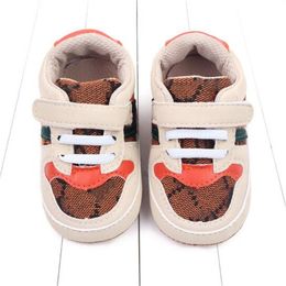 First Walkers Newborn Baby Print Sneakers Zapatos casuales Soft Sole Prewalker Toddler Infant Sports Shoes Kids Designer Shoe