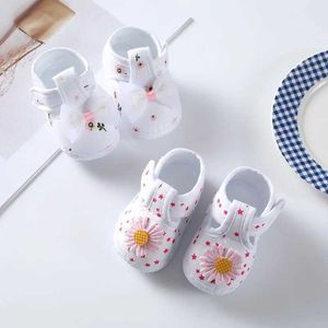 Eerste wandelaars pasgeboren babyschoenen herfst lente schattige bloem boog eerste wandelaar zachte zool babyschoenen baby schoenen d240525