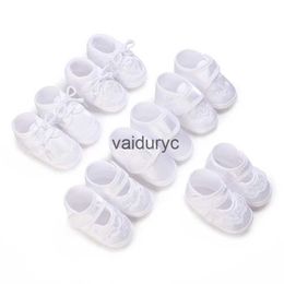 First Walkers Newborn Babys Baptist Shoe Boys and Girls Chaussures blanches Soft Sole Walking H240506
