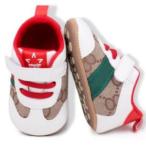 Eerste wandelaars pasgeboren print sneakers casual schoenen zachte zool prewalker baby baby sportschoenen kinderen designer schoen