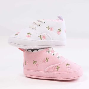 First Walkers Princess Floral Casual Toddler Shoes Babys Présente paire de chaussures avant D240525