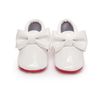 First Walkers Red Bottom Brevet Le cuir Baby Chaussures pour les filles Big Arc Born Moccasins Infant Walker Crib 0-24M3233