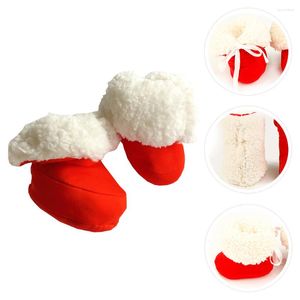 Eerste wandelaars schoenen baby baby laarsjes fleece geboren winter kerst krib sok laarzen warme sokken kasjmier peuter gezellige kerstman wandelen