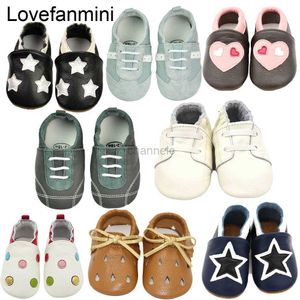 Zapatos de primeros pasos para niños, suela de vaca original, zapatos de cuero suave para recién nacidos, mocasines para bebés, niños y niñas, zapatillas, zapatos 240315