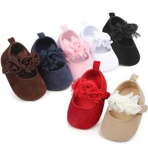 First Walkers Sneakers Chaussures Baby Shoes First Step Modèle Floral Tissu Coton Chaussures Uni Anti Slip Soft Bottom Baby Babe Crib 0-18M WX5.31