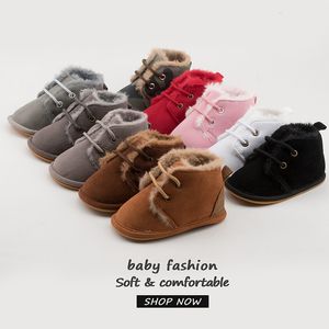 Eerste Walkers Snow Baby Booties Shoes Boy Girl Winter Winter warme katoen Antislip Sole Born Toddler 221124