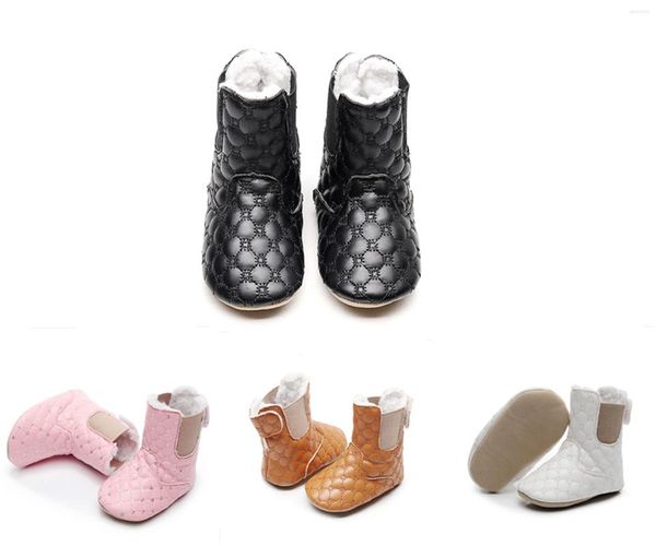 Primeros pasos Botas de nieve Zapatos Bebé Niñas Niños Moda Lentejuelas Diseño Zapato Cálido Felpa Interior Infant Toddler
