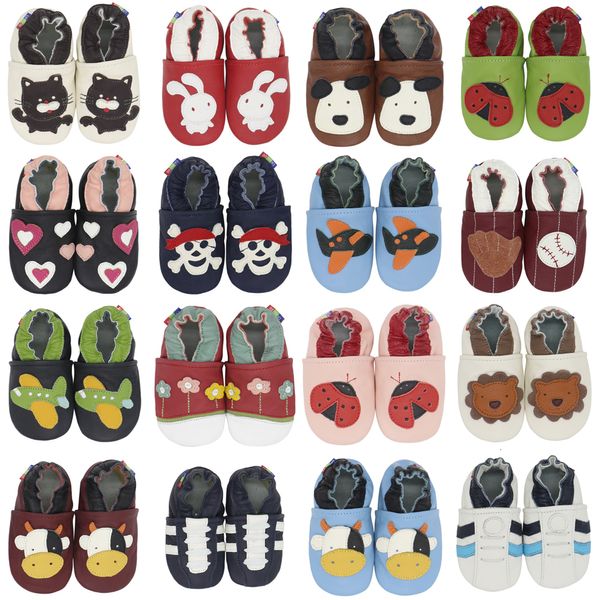 First Walkers Chaussures en cuir souple Bébé Garçon Fille Pantoufles de chaussures pour bébés 0-6 mois à 7-8 ans Style First Walkers Chaussures en cuir antidérapantes pour enfants 230601