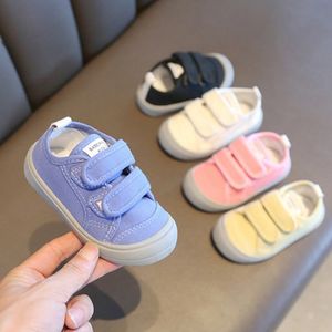 First Walkers Solid Childrens Canvas Shoes Four Seasons Baby Kids Single Casual Sports Shoes Fashion Cool Girls Boys First Walkers 230227