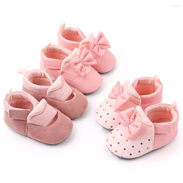 Primeros caminantes Primavera y otoño 0-1 años Zapatos para caminar para bebés Suela suave Antideslizante Linda niña