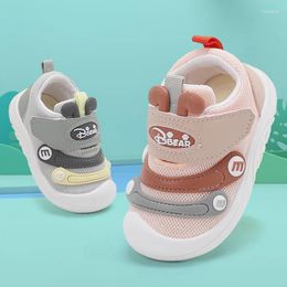 First Walkers Primavera y Autumn Baby Shoes Boys 'NiNdler Non-Slip Mesh Mesh Soft Bottom Entrega