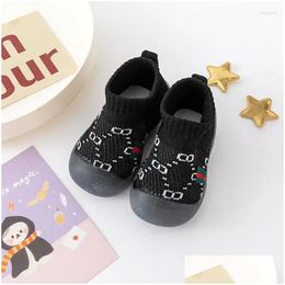 First Walkers Spring and Automne Mesh Childrens Couleur des chaussures de couleur solide Soft Outwear Walking Drop Livil