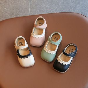 Printemps automne bébé chaussures plates filles princesse chaussures en cuir infantile enfant en bas âge Mary Jane chaussures 1-6 ans chaussures simples premiers marcheurs 230227