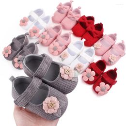 Babyschoenen Lente Herfst Babywandelschoenen Bloem Prinses Zachte zool Antislip 0-6-12 maanden Schattig Meisjes