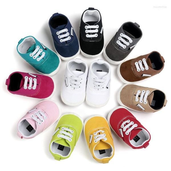 First Walkers Primavera Otoño Nacido Bebé Niña Niño Suela blanda Antideslizante Niño Infante Zapatillas Zapatos Casual Prewalker