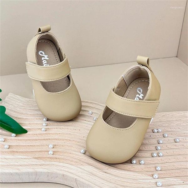 Premiers marcheurs printemps bébé chaussures pour filles en cuir princesse semelle souple en plein air unique mode enfant en bas âge petits enfants