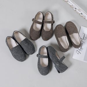 First Walkers Spring Kinderschoenen Kinderen Casual Baby Girls Herringbak Fashion Loafers Teuter Ballet Flats Boys Mocasin Mary Jane 230217