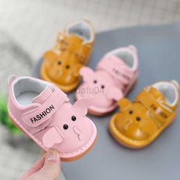 Primeros caminantes Zapatos chirriantes Zapatos de fondo suave para bebés Zapatos para niños pequeños Zapatos para bebés antideslizantes 0-1 Un año 3 Zapatos para niñas Primavera y otoño Will L0826