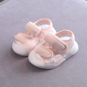 First Walkers Summer Baby Sandalen 0-2 jaar oud Soft Bottom Non-Slip kinderschoenen Mesh Girls Beach Shoes Baby 230314