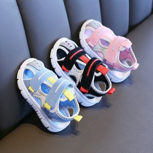 First Walkers Zomer baby sandalen voor meisjes jongens zachte bodem doek kinderschoenen mode kleine kinderen strand peuter 230619