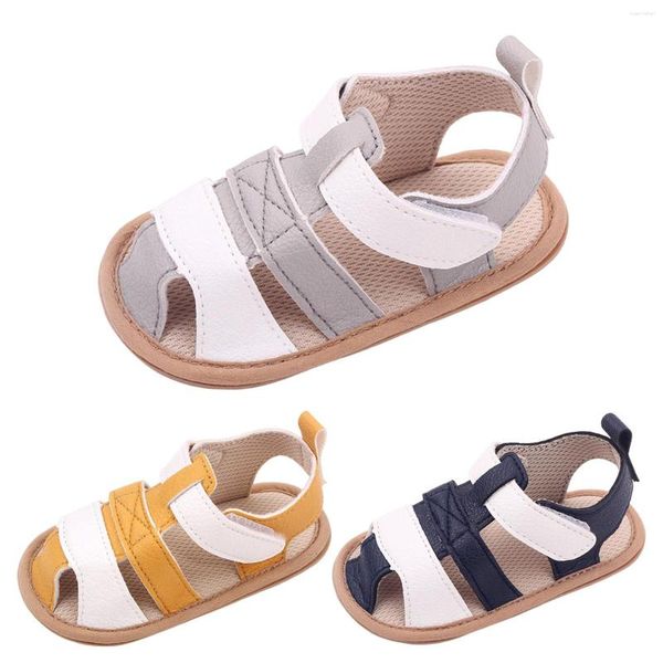 Primeros andadores, zapatos de verano para niños pequeños, sandalias para niños y niñas, zapatillas ligeras, transpirables, suaves, informales, para cuna de bebé