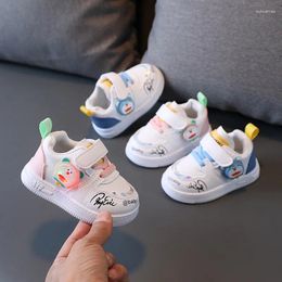 First Walkers Tenis Baby Walking Shoe 2024Spring Male Female Soft Sole Anti Slip LED Illuminated Board Children Functional