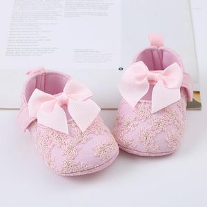 Babyschoenen Peuter Meisjes Prinses Schoenen Met Lint Strikje Babymeisje Leren Wandelen Voor Herfst Gezellig En Schattig Wieg 0-12 Maanden