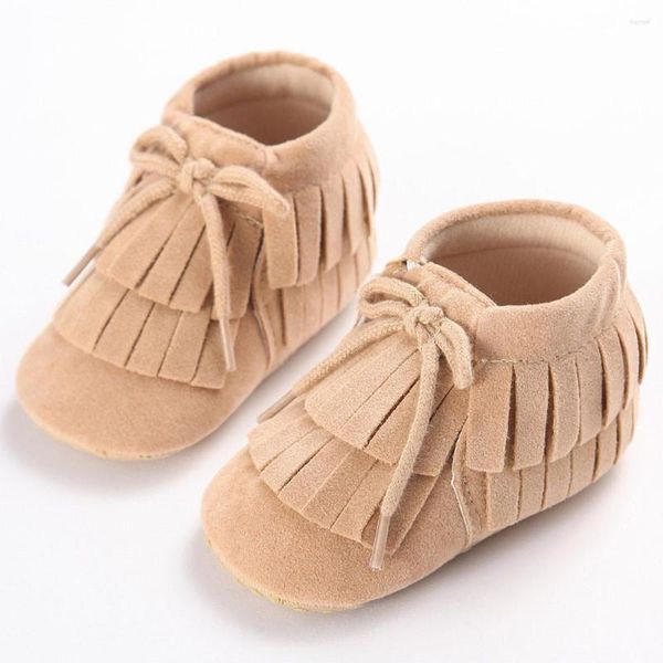 First Walkers Toddler Infant Born Baby Girls Boys Tassel Soft Sole Prewalker Zapatos GD / 11