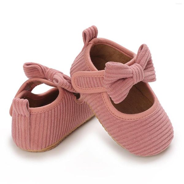 First Walkers Toddler Kids Infant Girls Soild Color Bowknot Princress Shoes Soft Sole The Floor Descalzo Antideslizante Light